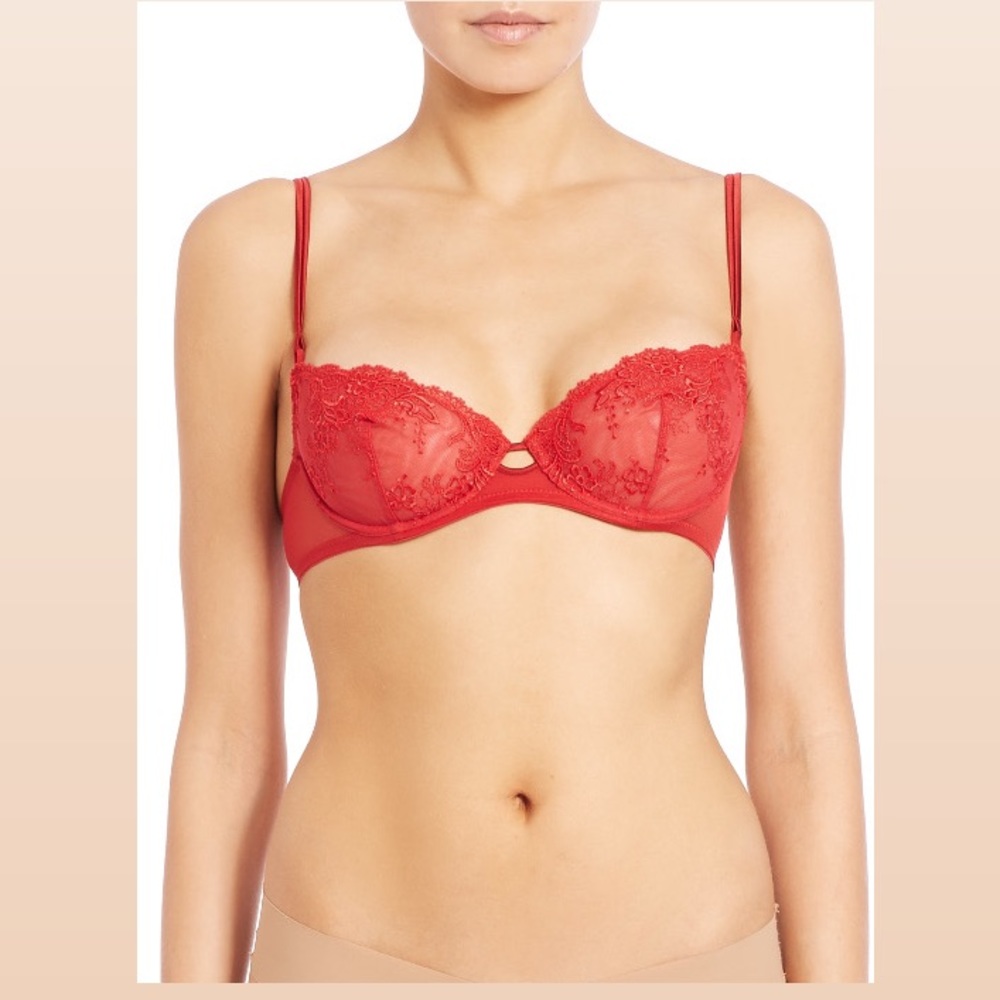 La Perla red lace bra